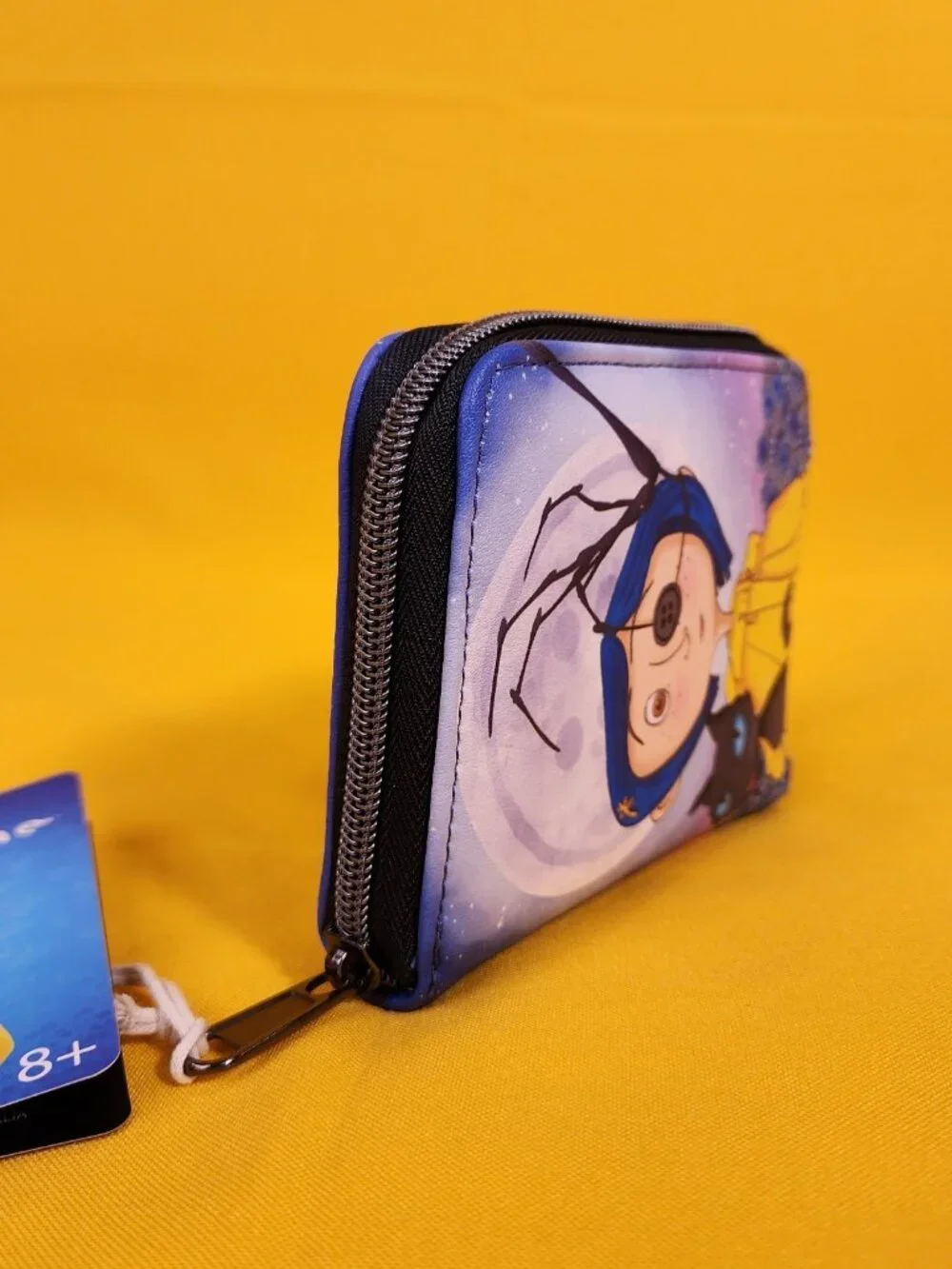 Loungefly Coraline Button Eye Flower the Cat Halloween Zip Around Wallet NEW
